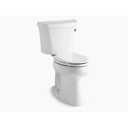 Kohler Elongtd 1.28 GPF Chair Hgt Toilet W/ Right-Hand Trip Lever & 10 Rgh-In 3889-RA-0